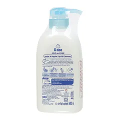 ￼Nước rửa bình sữa D-nee, chiết xuất dưa leo,  lành tính, khử khuẩn hiệu quả 500ml