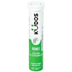 (CTy NK) Viên sủi bổ sung canxi, vitamin K2, vitamin D3 cho cơ thể Kudos Bone hương cam (20 viên)