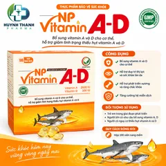 Viên Uống Bổ Sung Vitamin A-D - Hộp 100 Viên