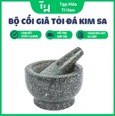 Bộ Cối Chày Giã Tỏi Đá Kim Sa (TH704)