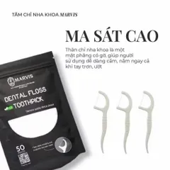 ( TÚI 50 CÁI ) Tăm Chỉ Nha Khoa Marvis