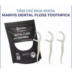 ( TÚI 50 CÁI ) Tăm Chỉ Nha Khoa Marvis