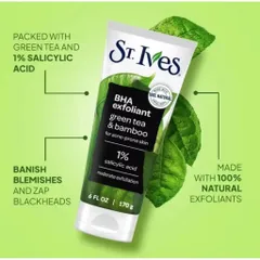 [ MẪU MỚI SẢN XUẤT 2025 ]  Sữa Rửa Mặt St.Ives trà xanh Tẩy Tế Bào Chết green tea 170g 819068