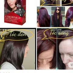 [ nhuộm bạc và thời trang ĐỎ TÍM ĐẬM ] Nhuộm tóc Revlon Colorsilk Deep Burgundy số 34