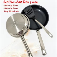 Bộ chảo Silit Talis 20-24cm CeraProtect chống dính kèm xẻng
