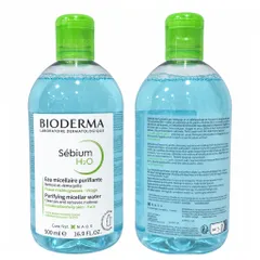Nước tẩy trang Bioderma Sébium H2O 500ml cho da dầu mụn, da hỗn hợp, Made in France