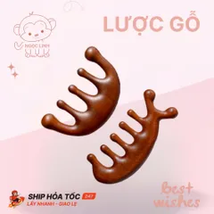 Mắt Lược Massage Nhỏ Da Đầu Bộ 2 Lược Massage Da Đầu Cho Tóc, Lược Gỗ Đàn Hương