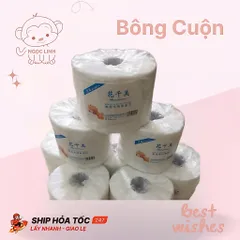 Giấy Cuộn Lau Mặt, Rửa Mặt Dành Cho Spa - TMV. Bông Cuộn 200g và 300g