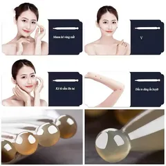 Cây Bút ấn huyệt gạch bạch huyết điện chuẩn massage thư giãn, day ấn huyệt bằng sừng