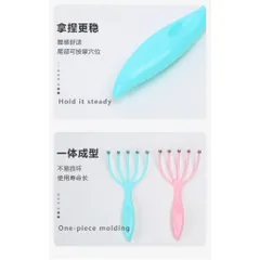 Lược Massage đầu Dụng cụ mát xa đầu 5 nhánh gắn bi sắt. Lược Massage thư giãn