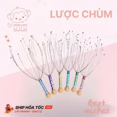 Cây Lược Chùm Massage Đầu, Thư Giãn, Ngủ Ngon Sâu Giấc, Tuần Hoàn Máu, Giảm Đau Đầu, Quà Sức Khỏe