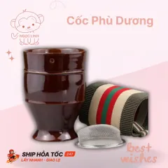 Cốc xông ngải cứu- cốc phù dương {TẶNG BAO THỔ CẨM PHONG CÁCH} CÔNG DỤNG: MASSAGE, CỨU NGẢI, CẠO GIÓ