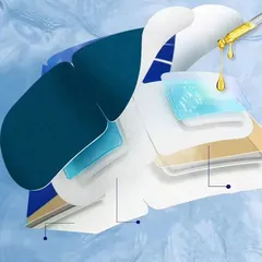 Combo 10 chiếc Mặt nạ mắt hơi nước Lutein dùng một lần có nén ấm áp và nóng để làm dịu mắt, che nắng
