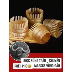 Lược sừng gội đầu vò đầu dưỡng sinh, ống mát xa đầu hàng chất lượng