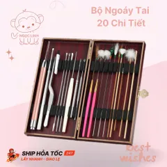 Bộ 20 Dụng Cụ Lấy Ráy Tai Bằng Thép Không Gỉ Giúp Thư Giãn Cho Người Lớn Và Trẻ Em