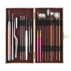 Bộ 20 Dụng Cụ Lấy Ráy Tai Bằng Thép Không Gỉ Giúp Thư Giãn Cho Người Lớn Và Trẻ Em