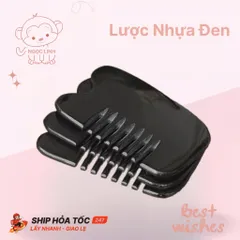 Lược nhựa đen chải massage đầu thư giãn tại nhà, giá rẻ sẵn số lượng lớn