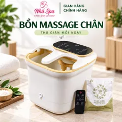 [BH 12 tháng] Bồn ngâm chân hồng ngoại có sục khí. Bồn ngâm chân tự động. Bồn massage chân thư giãn