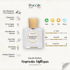 Nước Hoa Nam Nữ Poécile, Hespérides Idylliques 15ml - 50ml