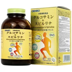 (CTy NK) Viên uống tăng tiết dịch khớp giảm thoái hóa khớp Orihiro Glucosamine and Spirulna (900 viên)