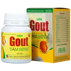 (CTy NK) Viên hỗ trợ giảm triệuu chứngg đau do gút Goutt Tâm Bình (60 viên)