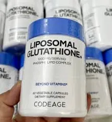 Viên uống trắng da Codeage 1000mg Liposomal Glutathione - Hỗ trợ làm sáng da, hộp 60 viên,.SAN XUAT MY