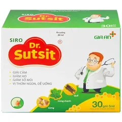 (CTy NK) Siro hỗ trợ giải cảm Dr.Sutsit Gia An (30 gói)