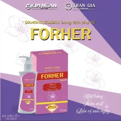 Dung dịch vệ sinh phụ nữ FORHER giúp làm sạch dịu nhẹ cô bé, khử mùi hôi, giảm viêm, ngứa, Chai 150ml