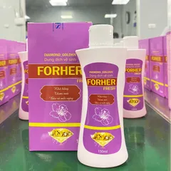 Dung dịch vệ sinh phụ nữ FORHER giúp làm sạch dịu nhẹ cô bé, khử mùi hôi, giảm viêm, ngứa, Chai 150ml