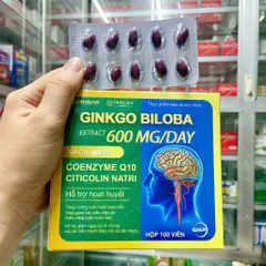Viên uống bổ não GINKO BILOBA extra- giúp hoạt huyết, tăng cường lưu thông máu não, giảm đau đầu, hoa mắt, chóng mặt