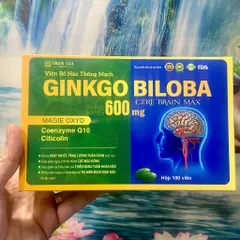 Viên uống bổ não GINKO BILOBA extra- giúp hoạt huyết, tăng cường lưu thông máu não, giảm đau đầu, hoa mắt, chóng mặt