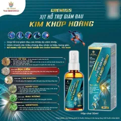 Xịt thảo mộc GREMUSS Spray kim khớp hoàng - hỗ trợ giảm đau nhức xư0ng khớp, tê nhức chân tay, tan máu bầm, hếtt sưng tấy