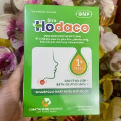 Siro HoDaco hỗ trợ giảm ho, tiêu đờm, giảm đau rát họng, đau họng do ho