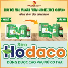 Siro HoDaco hỗ trợ giảm ho, tiêu đờm, giảm đau rát họng, đau họng do ho