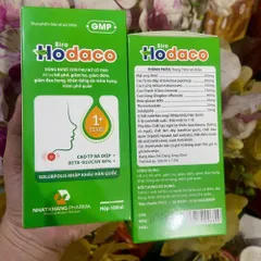 Siro HoDaco hỗ trợ giảm ho, tiêu đờm, giảm đau rát họng, đau họng do ho