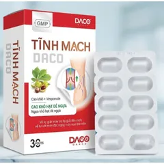 Viên uống Tĩnh Mạch Daco - giúp tăng độ bền thành mạch và cải thiện các triệuu chứngg của bệnhh suy giãn tĩnh mạch, trĩ
