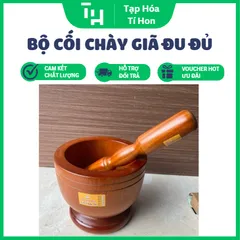 Bộ Cối Chày Giã Đu Đủ Gỗ Tự Nhiên Cao Cấp (TH706)