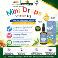 Vitamin D3 Mini Drops Nature Aid UK lọ 50ml
