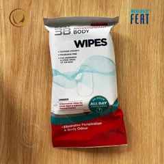 Khăn ướt kiểm soát mồ hôi, khử mùi cơ thể Neat Feat Neat 3B Antiperspirant Body Wipes 30 khăn