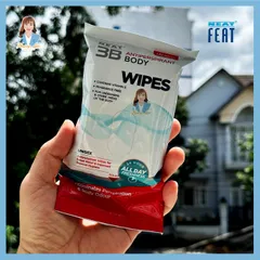Khăn ướt kiểm soát mồ hôi New Zealand Neat Feat Neat 3B Antiperspirant Body Wipes 30 khăn