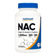 Nutricost NAC 600mg - Hỗ trợ thải độc gan mát gan tăng cường hệ miễn dịch chính hãng sản xuất Mỹ