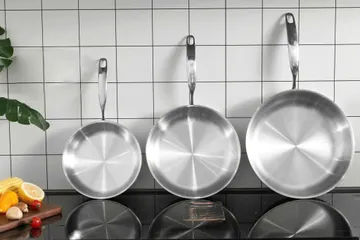Chảo Cạn Inox Nguyên Khối 3 Lớp Kailer