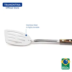 Xẻng Nấu Ăn Tramontina Có Khe Cán Gỗ Polywood 30 Cm Thép Không Cao Cấp An Toàn SX Brazil 21155190