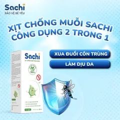 Xịt chống muỗi Sachi Cho bé từ 6 tháng tuổi
