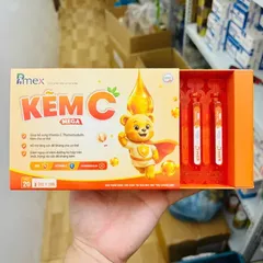 (Công Ty NK) Siro hỗ trợ tăng cường đề kháng cho bé KẼM C MEGA 20 ống