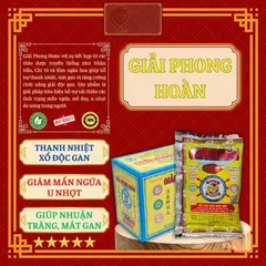 1 GÓI GIẢI PHONG HOÀN - XỔ ĐỘC GAN - Giúp thanh nhiệt, giảm mẩn ngứa, u nhọt, nhuận tràng, mát gan 819642