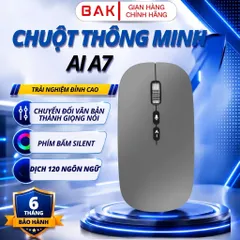 Chuột AI Thông Minh A7 Bluetooth & 2.4G, Dịch Giọng Nói & Văn Bản Hỗ Trợ 120 Ngôn Ngữ