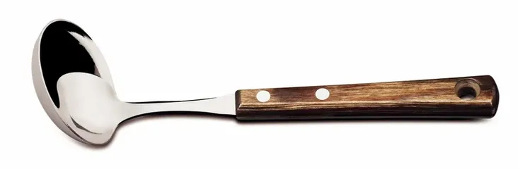 Muôi Múc Canh Tramontina 20cm Cán Gỗ Polywood Thép Không Gỉ An Toàn Sản Xuất Tại Brazil 21152/190