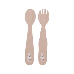 Set Thìa Dĩa Ăn Dặm Tramontina Chất Liệu Nhựa PP Không BPA Sản Xuất Tại Brazil
