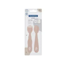 Set Thìa Dĩa Ăn Dặm Tramontina Chất Liệu Nhựa PP Không BPA Sản Xuất Tại Brazil